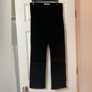 Levi’s 314 Shaping Straight, black jeans, 28 waist